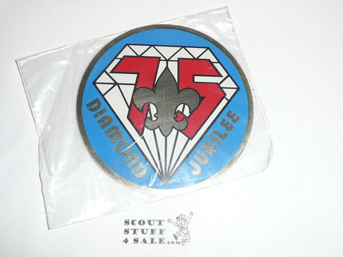 1985 Boy Scout 75th Aniversary Rigid Sticker