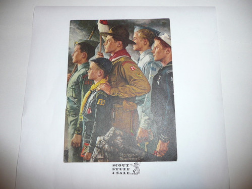 1950's Norman Rockwell Painting Print 5x7"