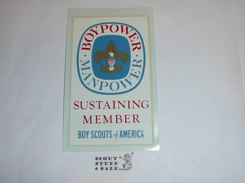 Boypower Manpower Sustaining Member Boy Scout National Theme Decal