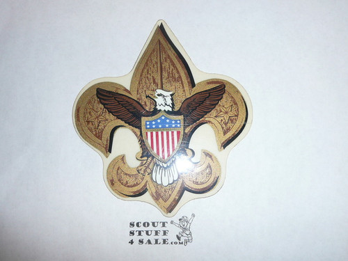 1970's Boy Scout Emblem Sticker, cut out