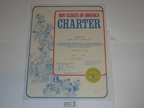1981 Explorer Scout Post Charter, September
