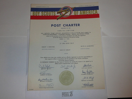 1969 Explorer Scout Post Charter, March