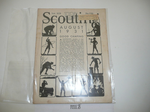 1931, August Scouting Magazine Vol 19 #8