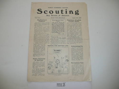 1929, August 10 Scouting Magazine World Jamboree Edition 10th Issue