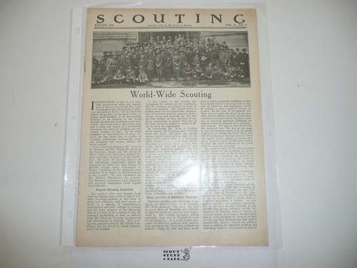 1922, August Scouting Magazine Vol 10 #8