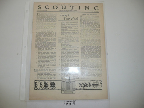 1921, September Scouting Magazine Vol 9 #9