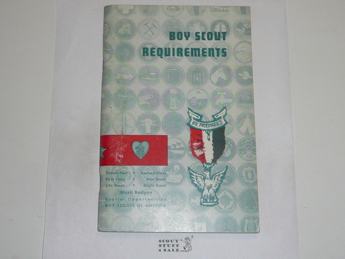 1961 Boy Scout Requirements Book, 8-60 Printing