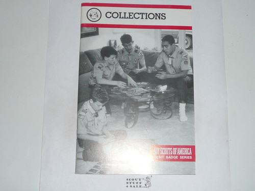 Collections Merit Badge Pamphlet, Type 9, Red Band Cover, 12-91 Printing