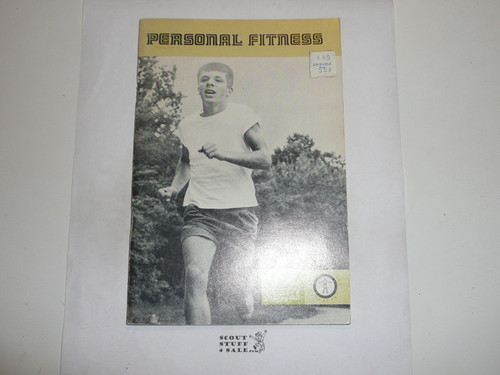 Personal Fitness Merit Badge Pamphlet, Type 8, Green Band Cover, 8-76 Printing