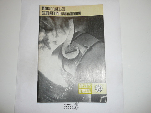 Metals Engineering Merit Badge Pamphlet, Type 8, Green Band Cover, 8-72 Printing