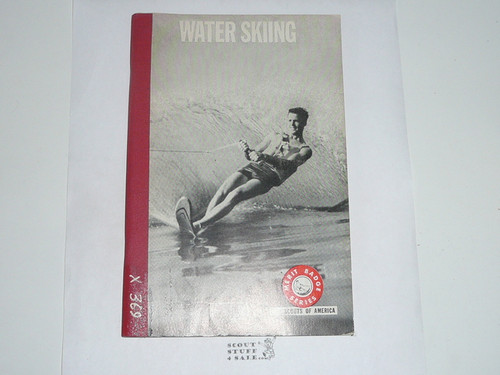 Water Skiing Merit Badge Pamphlet, Type 7, Full Picture, 6-70 Printing