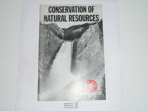 Conservation of Natural Resources Merit Badge Pamphlet, Type 7, Full Picture, 3-71 Printing