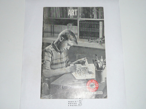 Art Merit Badge Pamphlet, Type 7, Full Picture, 9-68 Printing