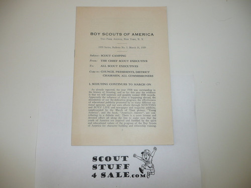 1939 Professional Bulletin #5