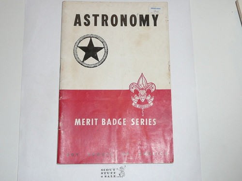 Astronomy Merit Badge Pamphlet, Type 5, Red/Wht Cover, 5-46 Printing