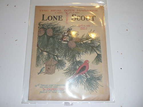 1920 Lone Scout Magazine, April 10, Vol 9 #25