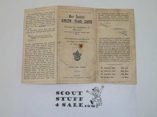1920's British Boy Scout Flag Pamphlet