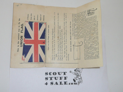 1920's British Boy Scout Flag Pamphlet