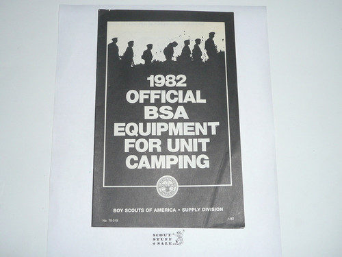 1982 Equipment Catalog For Unit Camping 12165