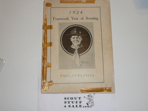 1924 Philidelphia Council Annual Report, Taped Covers