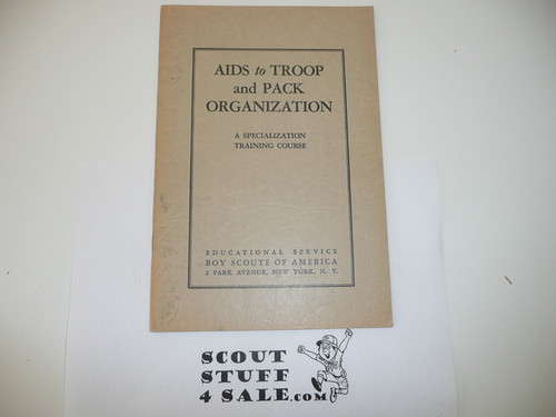 1930's Aids to Troop and Pack Organization