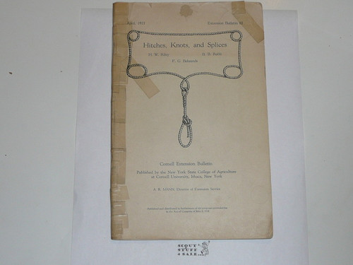 1923 Cornell University Extension Bulleting #62 Hitches, Knots and Splices