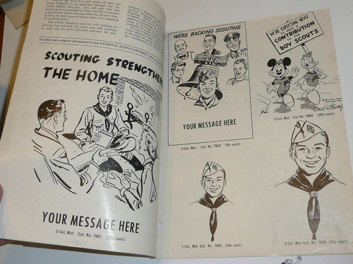 1950's Cartoon and Clip Art Brochure from Scouting PR Department