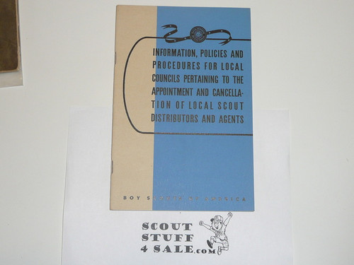 1942 Policy Manual for Appointing and Cancelling Local Scout Distributors