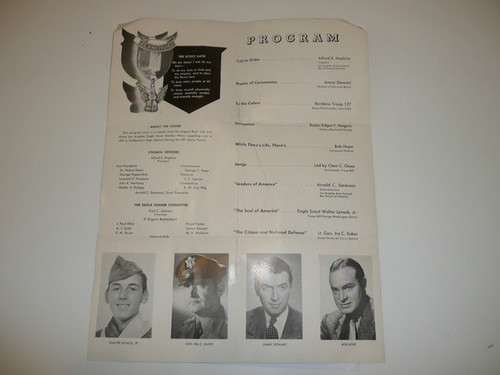 1949 Los Angeles Area Council Eagle Scout Dinner Program