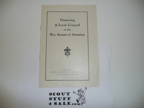 1930's Financing the Local Council of the Boy Scouts of America