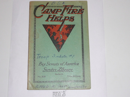 Camp Fire Helps, 3-35 Printing, Boy Scout Service Library