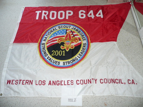 2001 National Jamboree Troop 644, of the Western Los Angeles County Council, Troop Flag