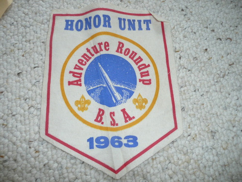 1963 Adventure Round-up Honor Unit Felt Pennant