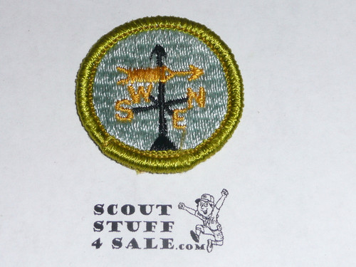 Weather - Type G - Fully Embroidered Cloth Back Merit Badge (1961-1971)