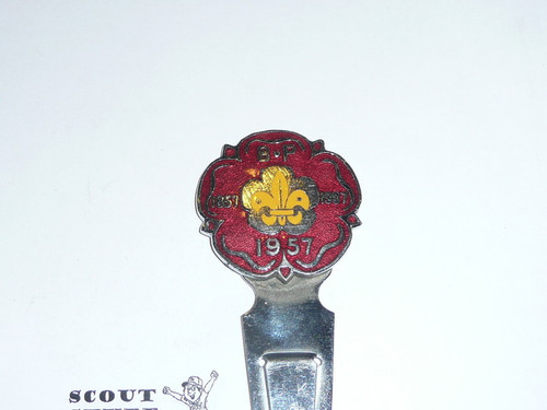 1957 Boy Scout World Jamboree Baden Powell 100 years Bookmark / letter opener