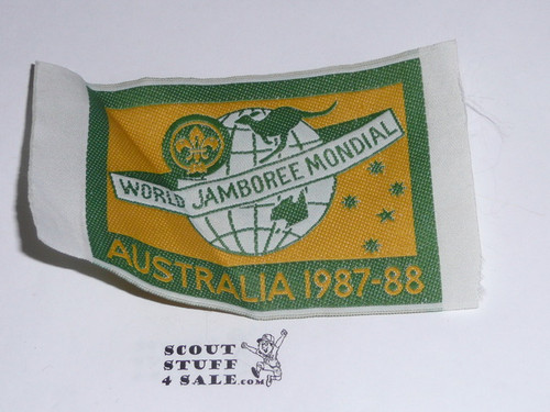 1987-1988 Boy Scout World Jamboree Woven Patch, UnFinished Edge