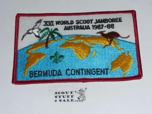 1987-1988 Boy Scout World Jamboree Bermuda Contingent Patch