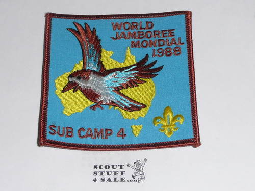 1987-1988 Boy Scout World Jamboree Subcamp 4 Patch