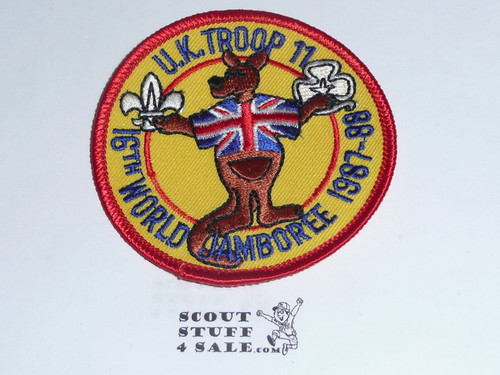 1987-1988 Boy Scout World Jamboree British Troop 11 Contingent Patch