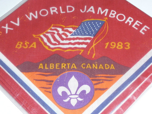 1983 Boy Scout World Jamboree USA Contingent Neckerchief