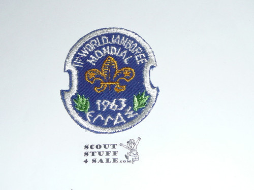 1963 Boy Scout World Jamboree Twill Patch