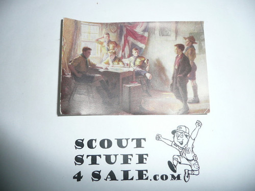 Small Print of Famous British Scout Painting, 2.5"x4"