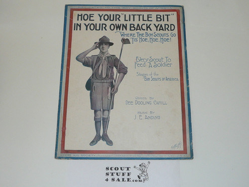1917, Hoe Your Little Bit in your Own Backyard Sheet Music