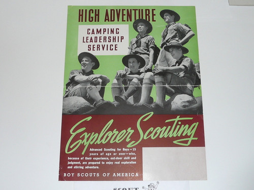 1930's 11x17 Poster Join The Explorer Scouts