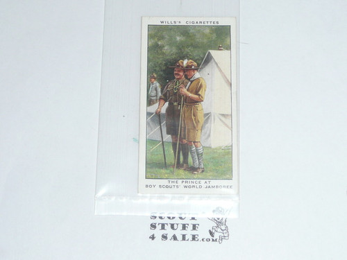 Imperial Tobacco Company Of Great Britain, The Reign of H.M. King George VI, A Series of 50, #34 the Prince at the Boy Scouts World Jamboree