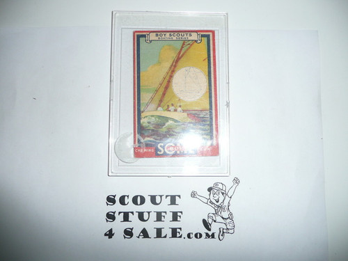 1933 Some Boy Chewing Gum Boy Scout Card Set By the Goudey Gum Company, Boston Ma, #7 The Sailboat