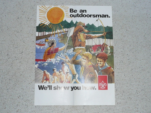 Be An Outdoorsman We'll Show You How Poster, 1970's