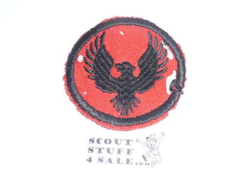 Flying Eagle Patrol Medallion, Felt No BSA & Gauze Back, 1927-1933, Used with mothing