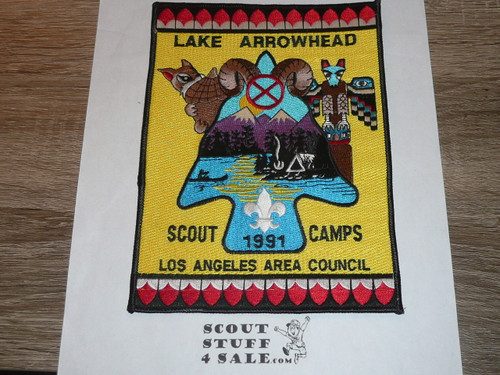 Lake Arrowhead Scout Camps Back Patch, 1991