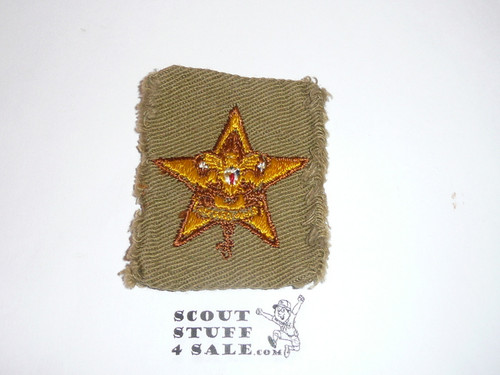 Star Rank Patch - 1939-1942 - Tan Twill Type 9a - used #2